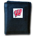 Wisconsin Badgers Leather Tri-fold Wallet
